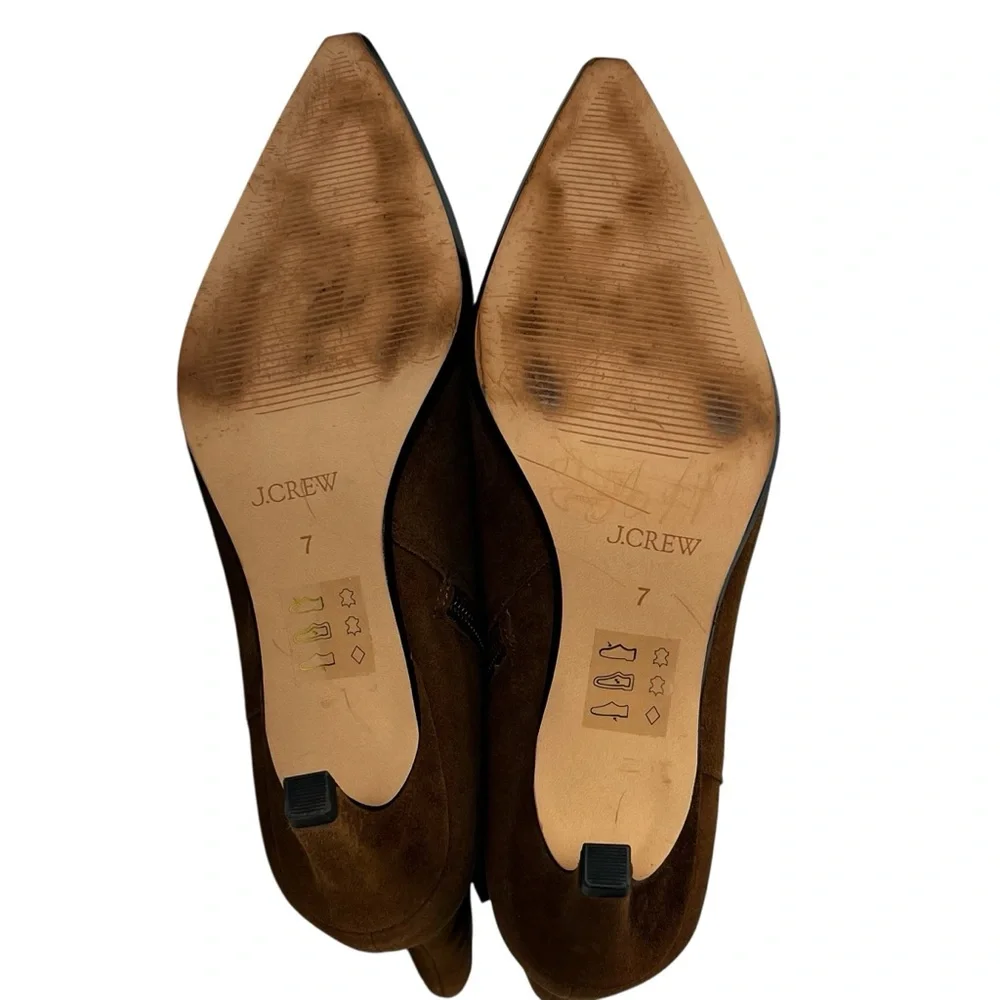 J. Crew Stevie Kid Suede Kitten Heel Ankle Boot Women 7